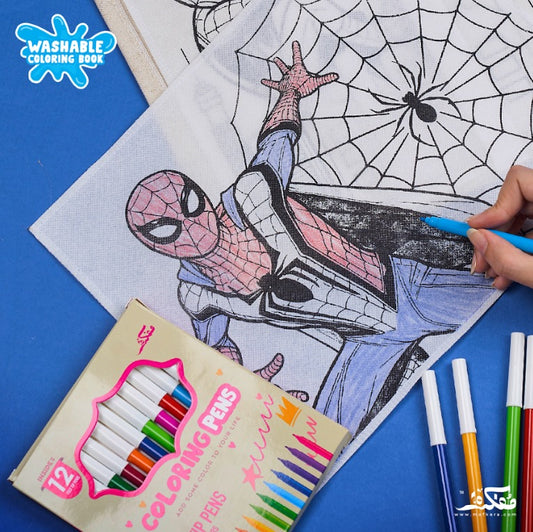 SPIDER MAN WASHABLE COLORING BOOK