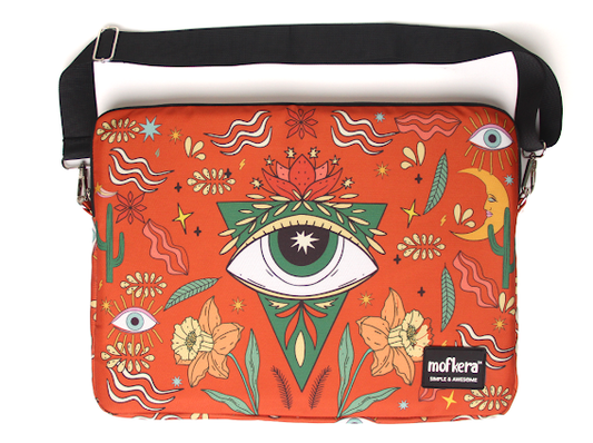 Flowers & Eyes Laptop Sleeves