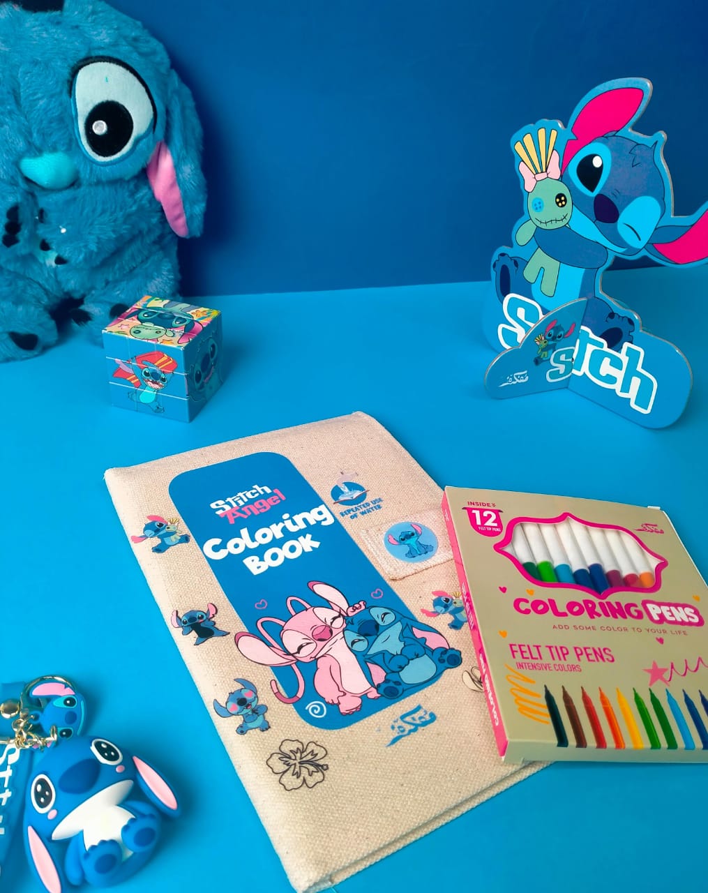 STITCH & ANGEL WASHABLE COLORING BOOK