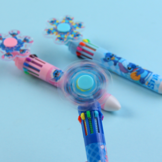 Stitch & Angel spinner 10 Color Pen
