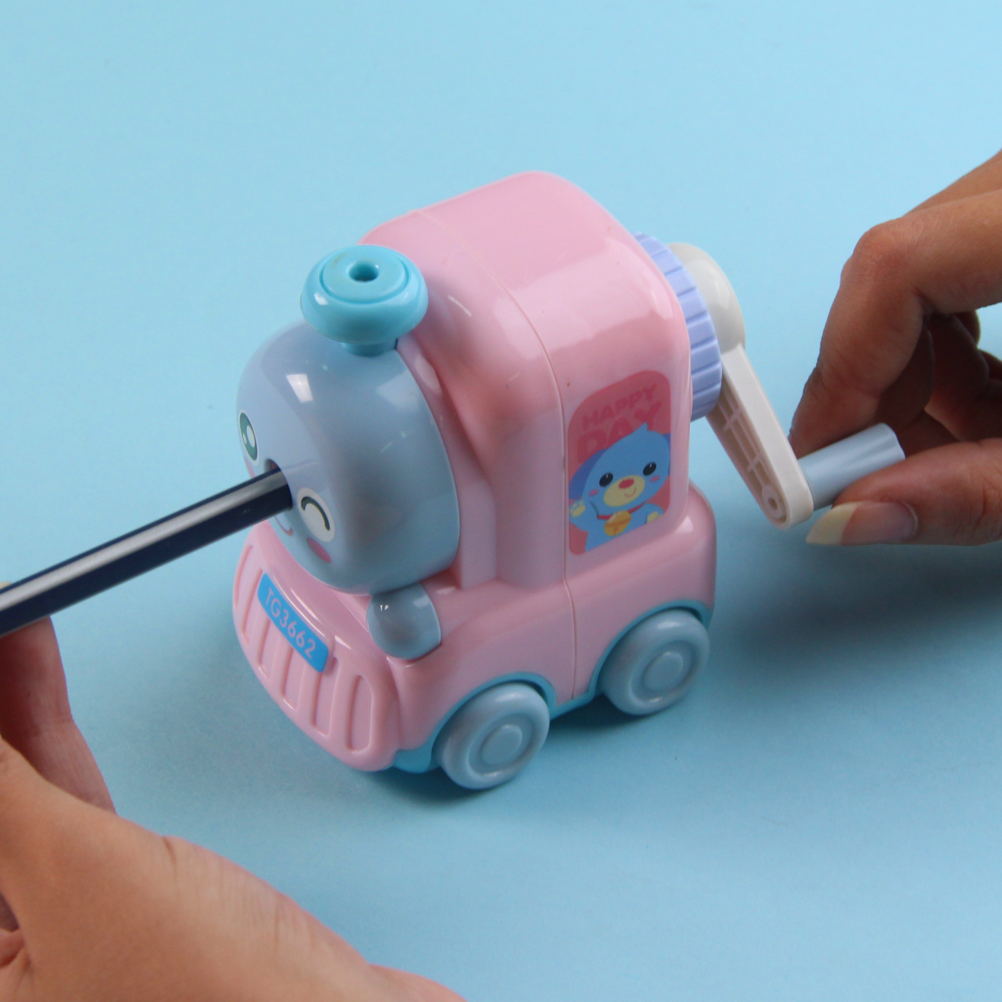 Train manual pencil sharpener