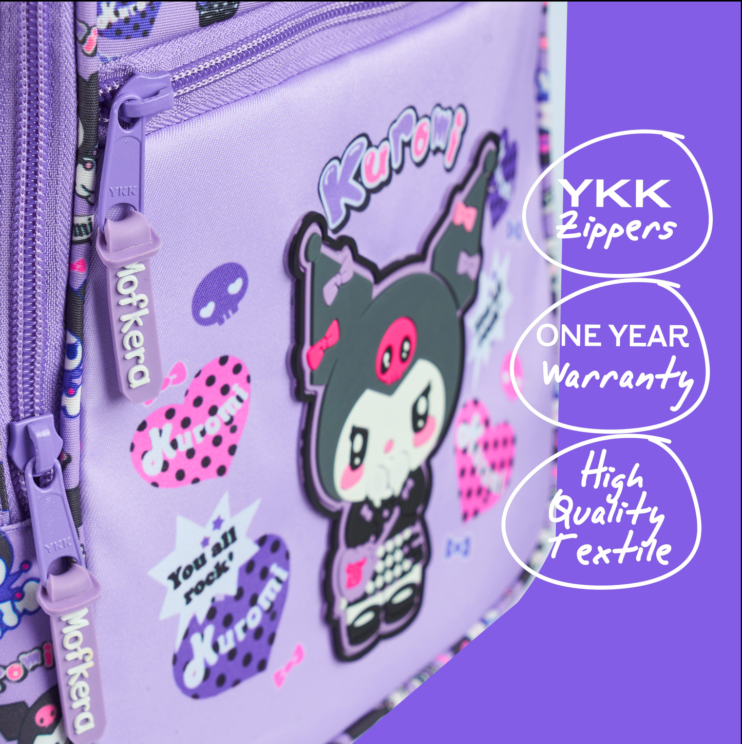 Kuromi Backpack 18inch
