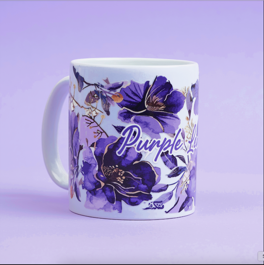 MUG Purple Leaves