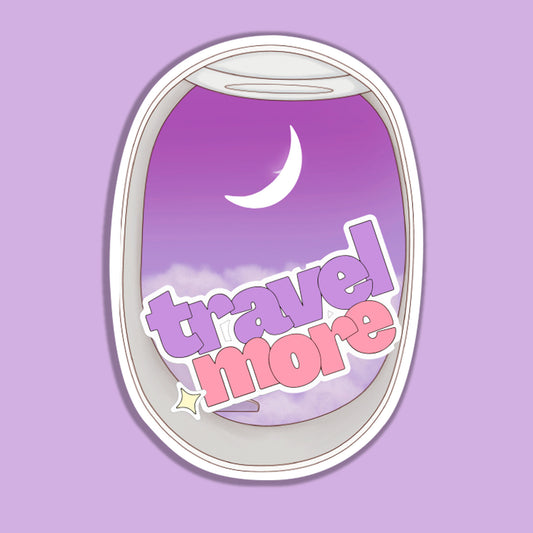 Airplane Window Laptop Stiker