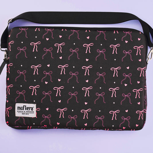 Black Bow Laptop Sleeves