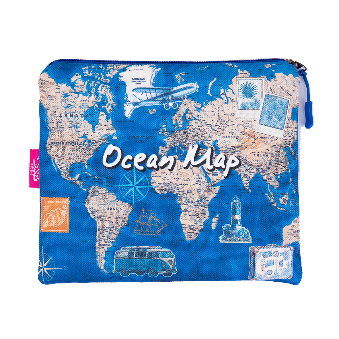 POUCH OCEAN MAP