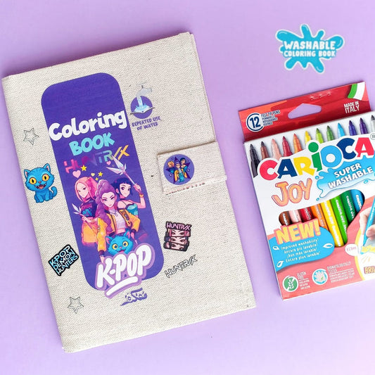 K-POP WASHABLE COLORING BOOK