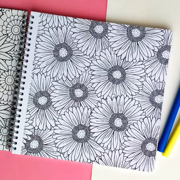 Flowers Coloring Book