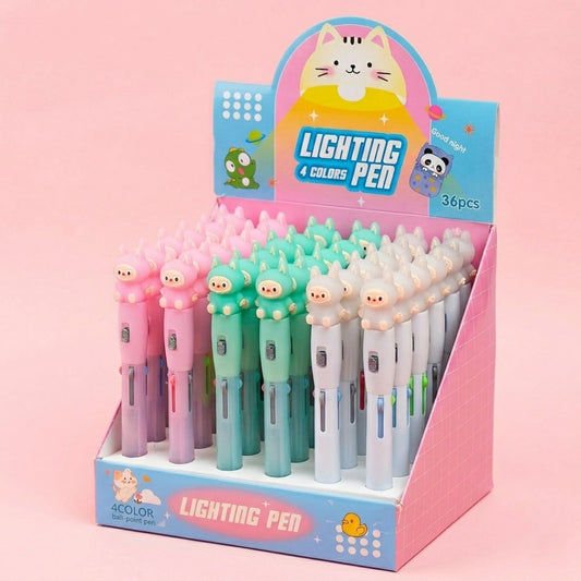 Labubu Lighting 4 Color Pen