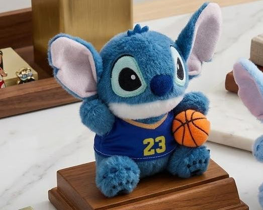 Stitch Basketball Plush Keychain