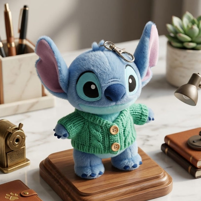 Winter Stitch Plush Keychain