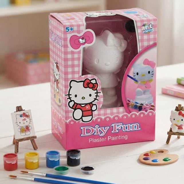 Kitty Diy Fun Plaster Painting