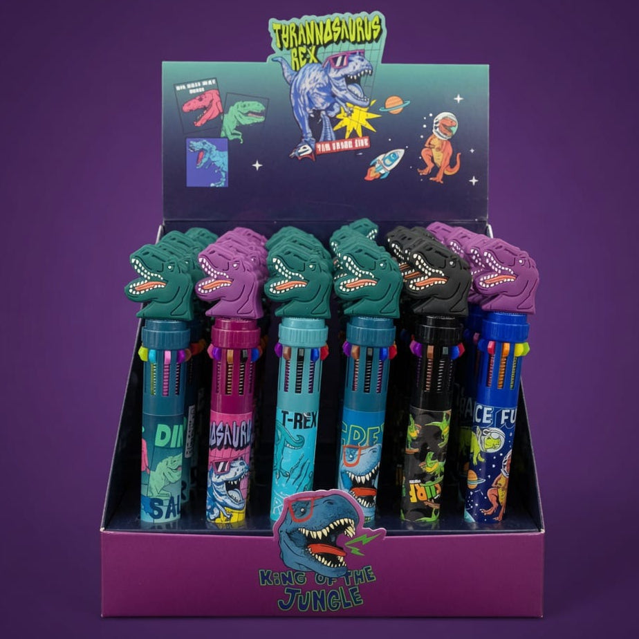 Dinosaur 10 Color Pen