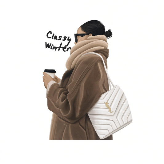 Classy Winter2 Laptop Sticker