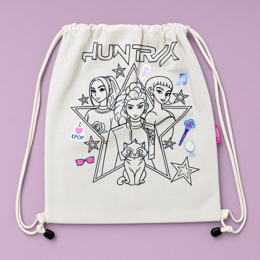 K.pop Backpack Washable & Reusable Coloring Bag