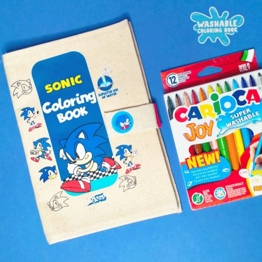 SONIC WASHABLE COLORING BOOK