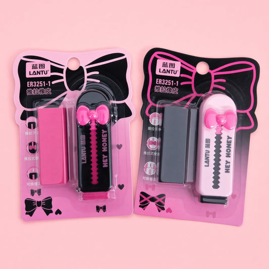 Bows pull push Eraser