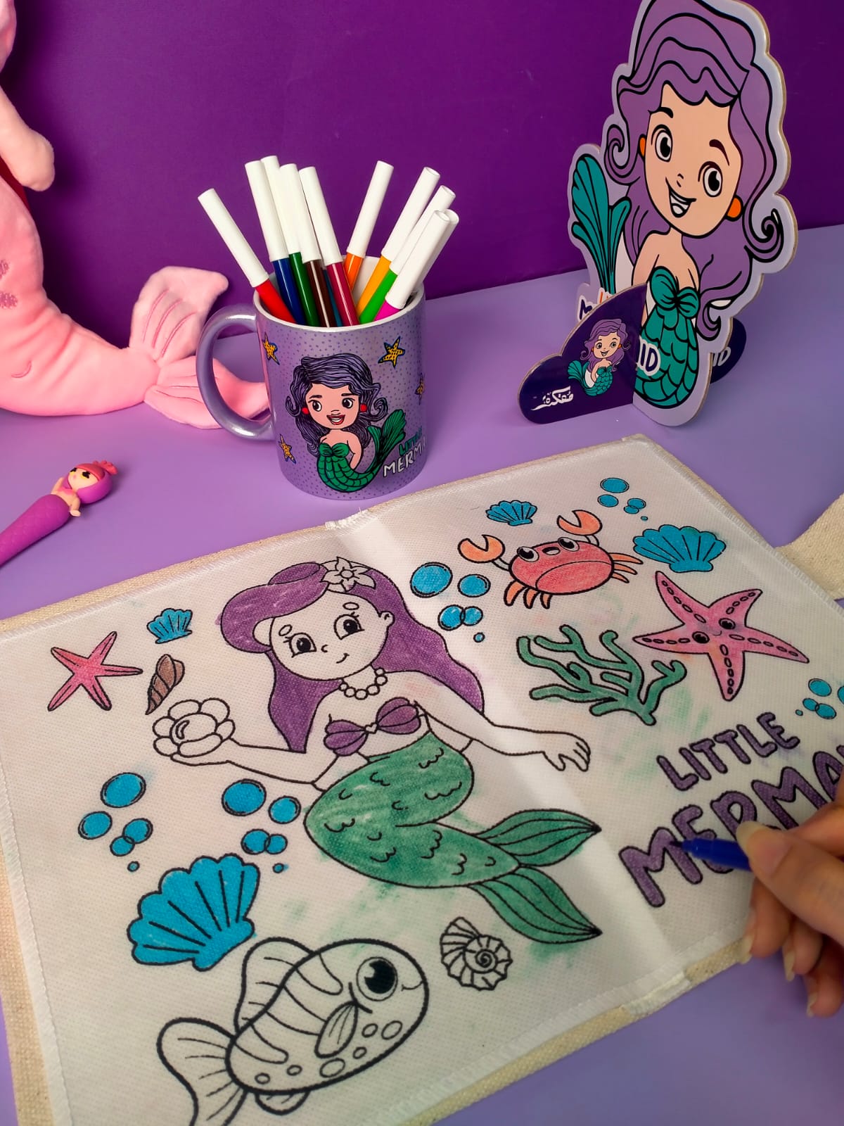 MERMAID WASHABLE COLORING BOOK