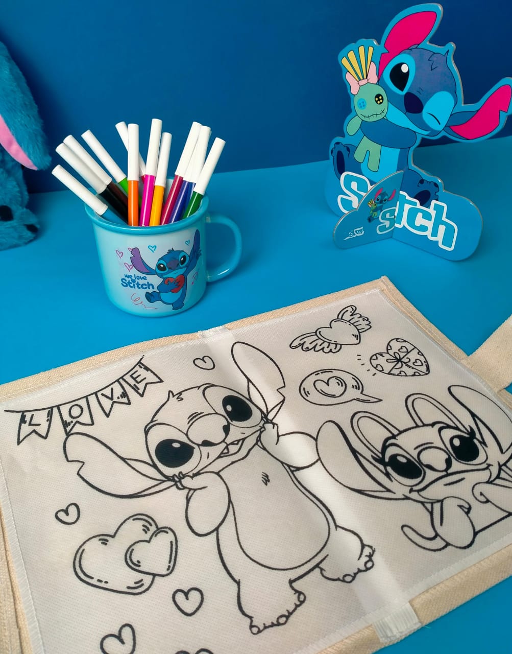 STITCH & ANGEL WASHABLE COLORING BOOK