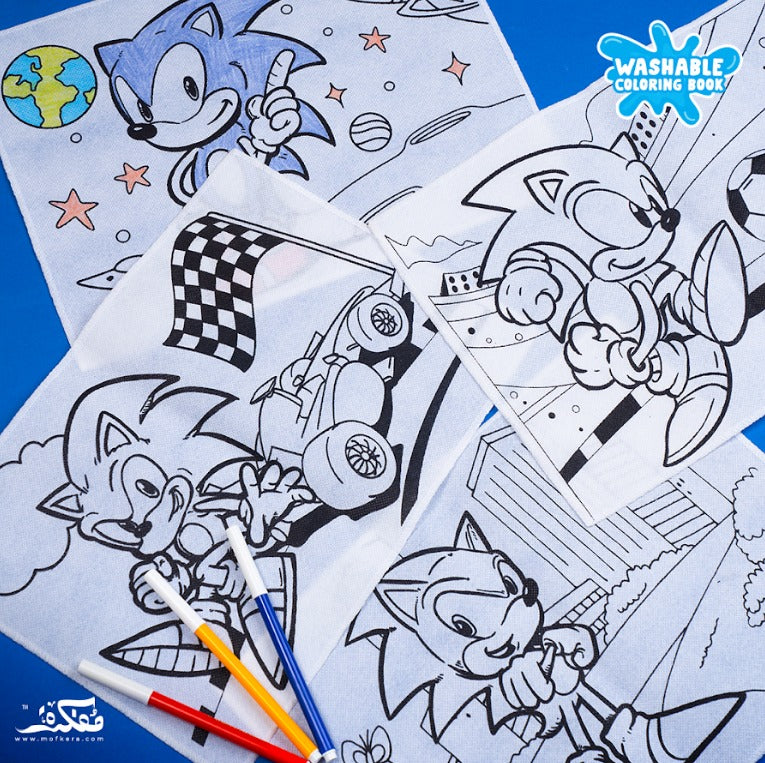 SONIC WASHABLE COLORING BOOK