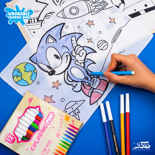 SONIC WASHABLE COLORING BOOK