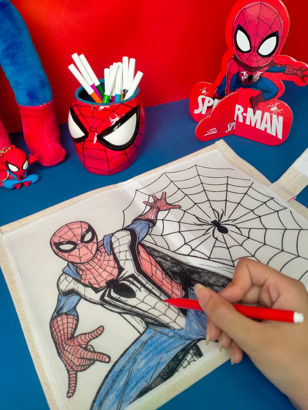 SPIDER MAN WASHABLE COLORING BOOK