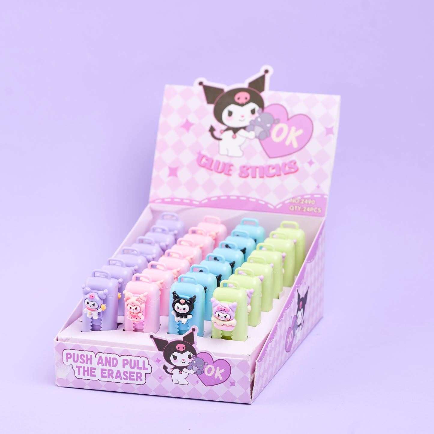 Kuromi pull push Eraser