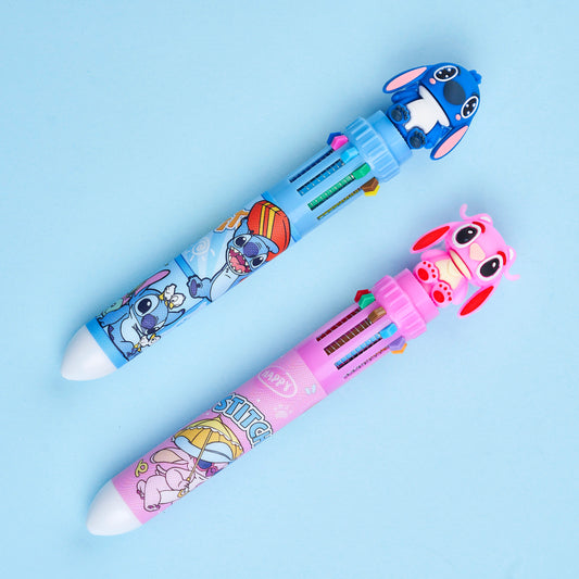 Stitch &Angel 10 Color Pen