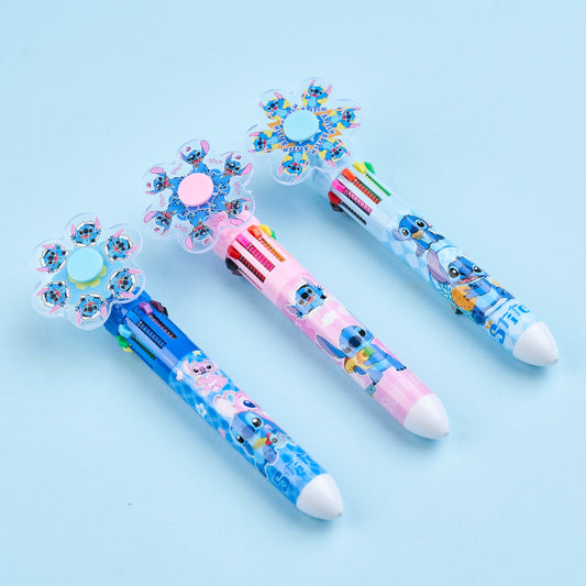 Stitch & Angel spinner 10 Color Pen