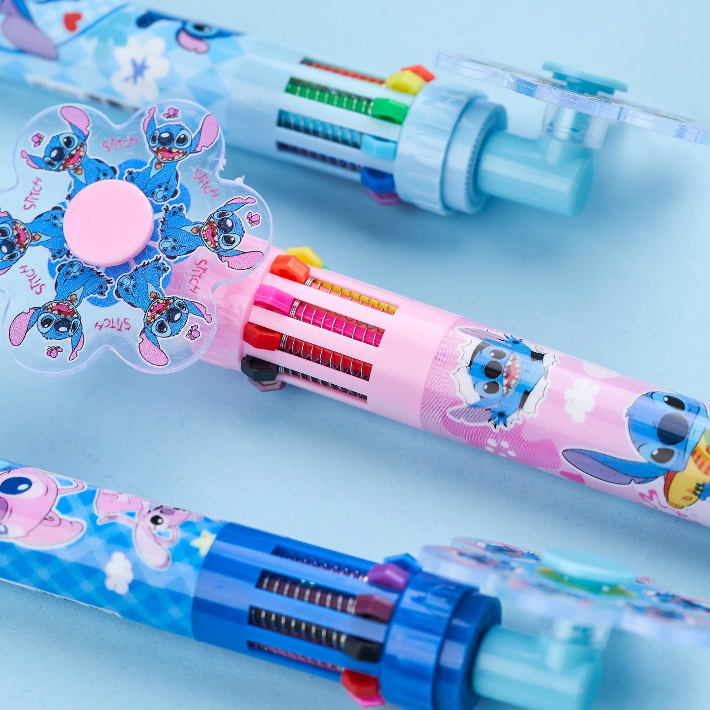 Stitch & Angel spinner 10 Color Pen