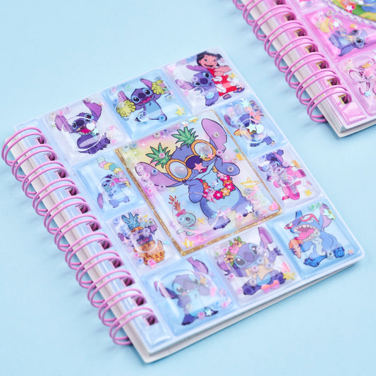 Stitch & Angel Liquid Notebook