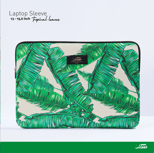 TROPICAL LEAVES LAPTOP SLEEVE
