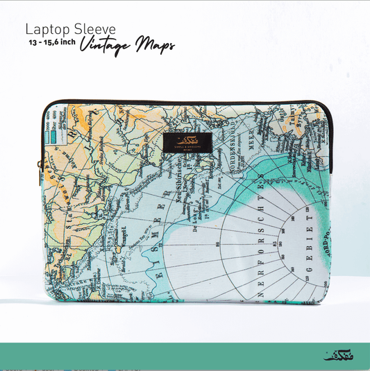 VINTAGE MAPS LAPTOP SLEEVE