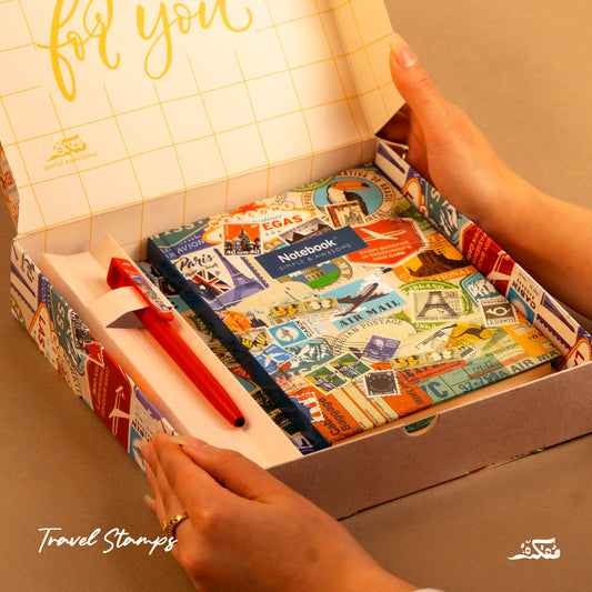 Travel Stamps Gift Box