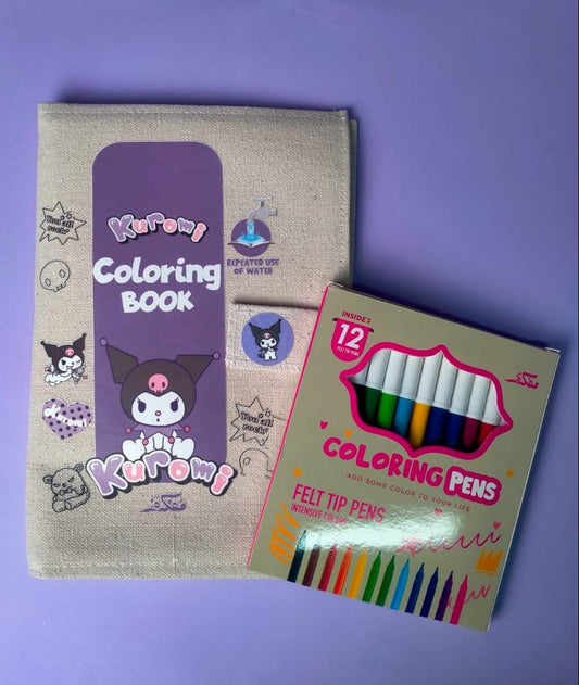 KUROMI WASHABLE COLORING BOOK