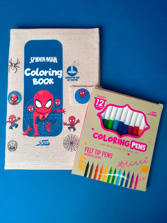 SPIDER MAN WASHABLE COLORING BOOK