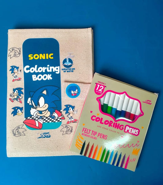SONIC WASHABLE COLORING BOOK