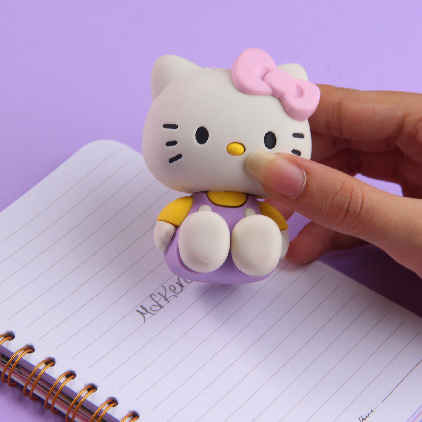 Kitty Purple 3D Eraser