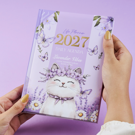 Lavendar Vibes Hardcover Agenda 2027