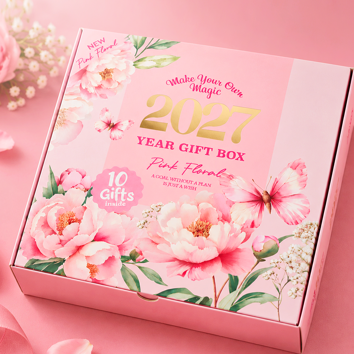 Pink Floral Year Gift Box 2027