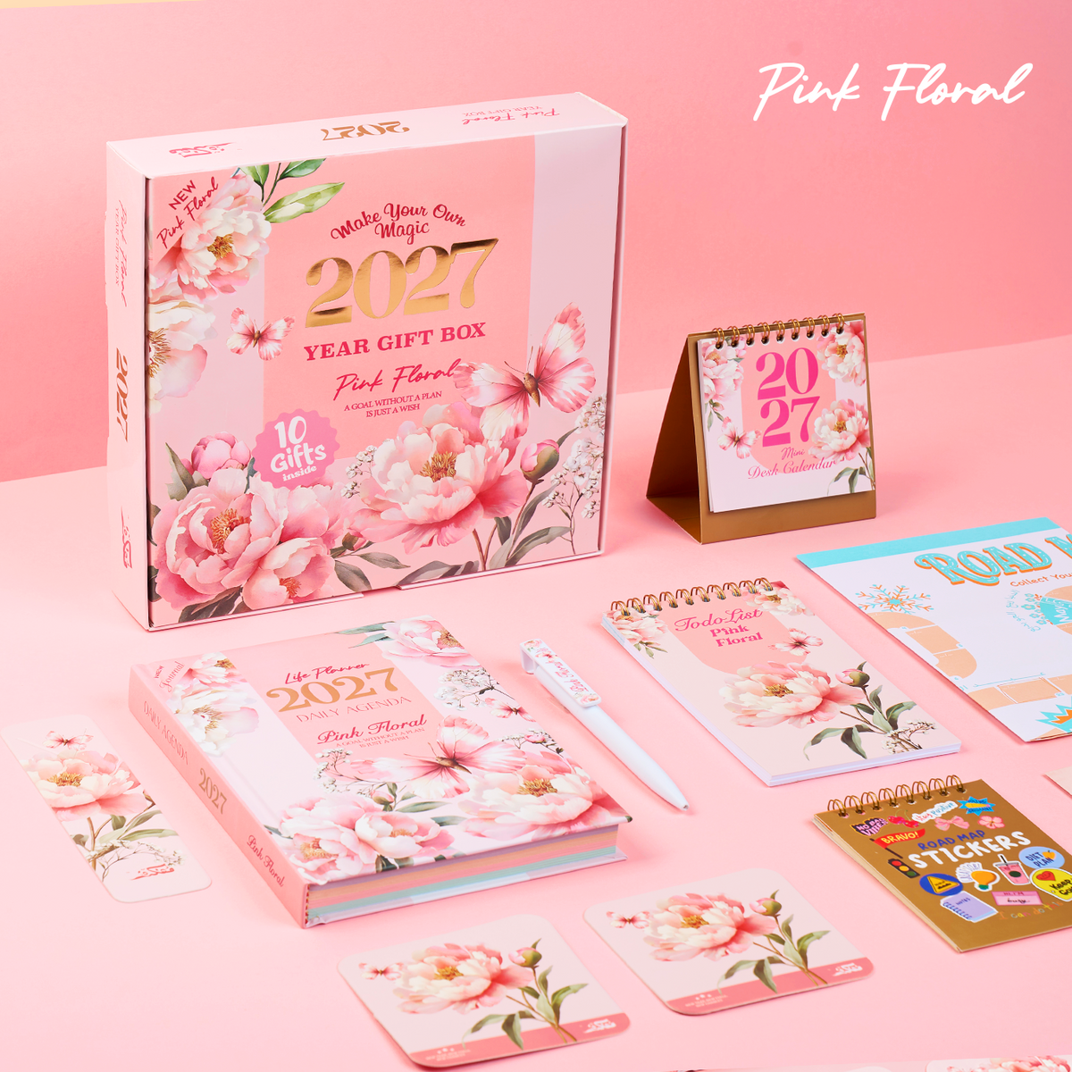 Pink Floral Year Gift Box 2027