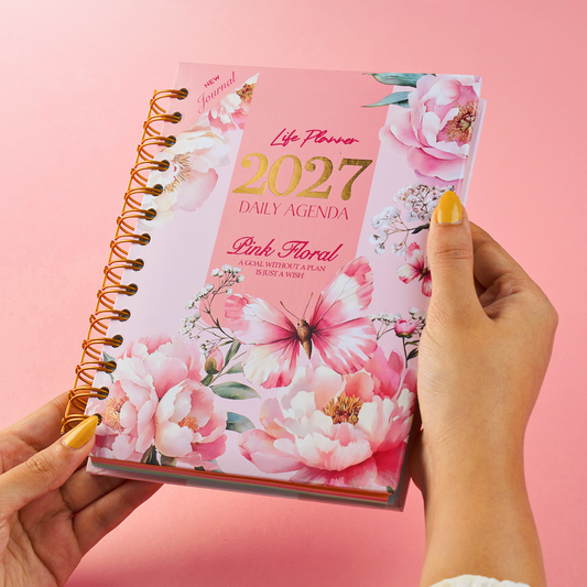 Pink Floral Wire Agenda 2027