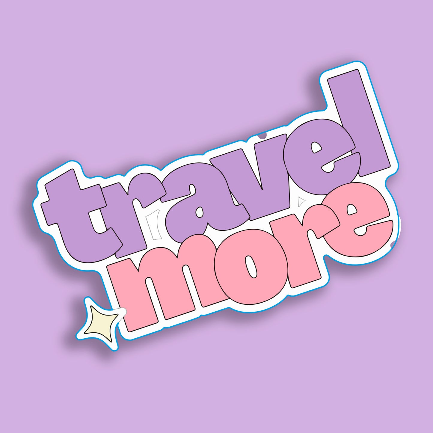 Travel More Laptop Stiker