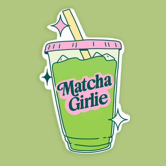 Matcha Girlie Laptop Stiker