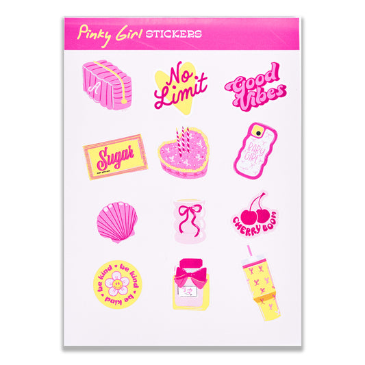 Pinky Girl Stickers