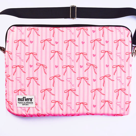 Pink Bow Laptop Sleeves
