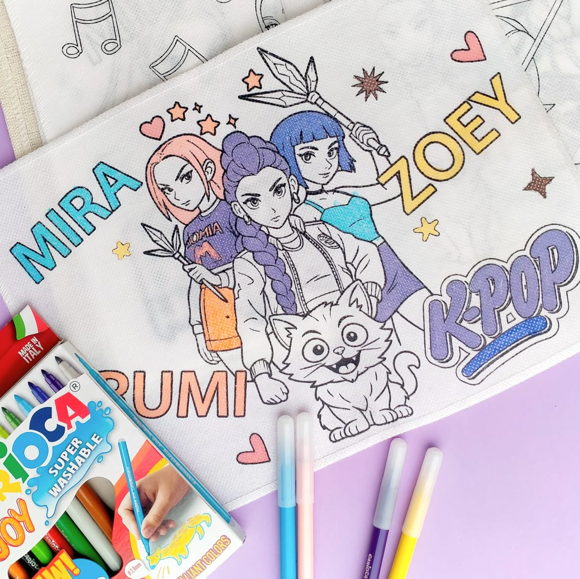 K-POP WASHABLE COLORING BOOK