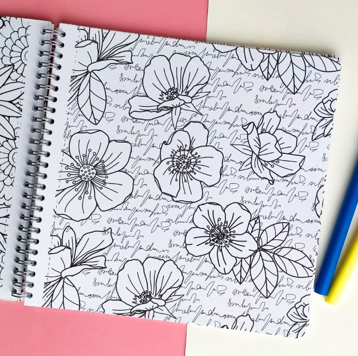 Flowers Coloring Book
