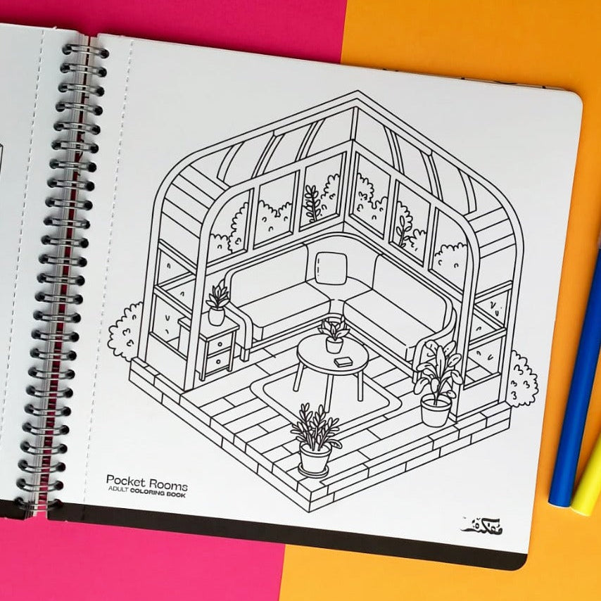 Pocket Rooms  Coloring Book