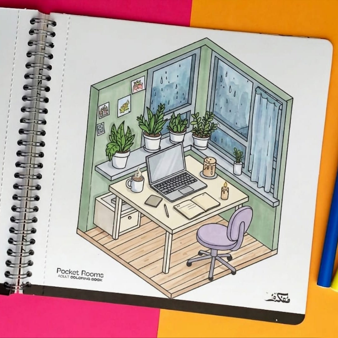 Pocket Rooms  Coloring Book